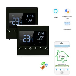 85-250V modulo di nave Russia 110v 220v Touch Screen retroilluminazione nera termostato programmabile regolatore di temperatura