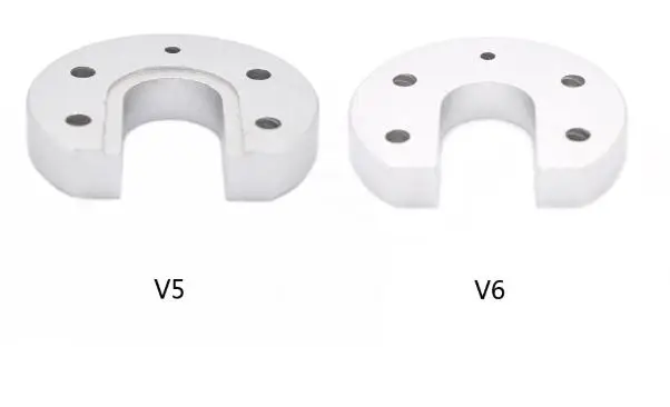 V5/V6 hot end round fixed aluminum plate sandblasting oxidation |