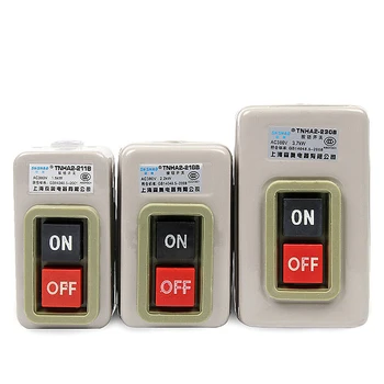 

P64 BS230B Control Push Button Switch AC380V ON-OFF 2 position 3.7KW Three phase Power Start switch 50Hz/60HPower Switch