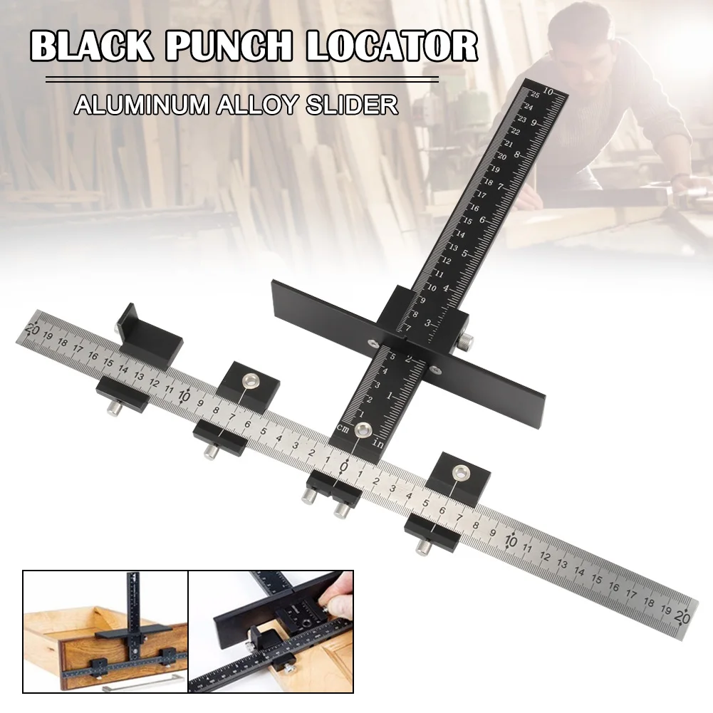 buy Hole Punch Jig Tools Detachable Drill Guide Sleeve Cabinet Drawer Wood Drilling Tool J8 #3