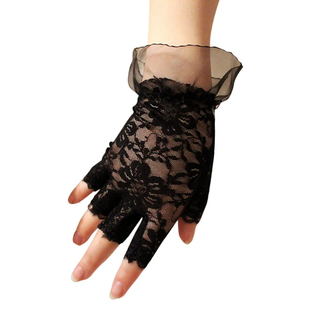 Adult Ladies Lace Gloves