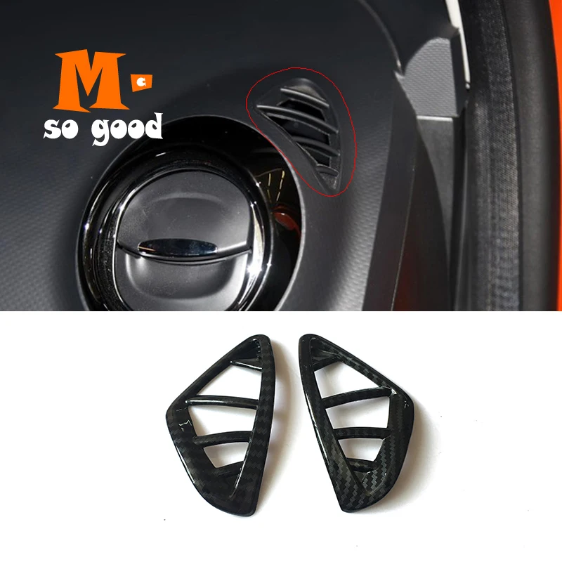 Глянцевая верхняя крышка из углеродного волокна для Renault Captur 2013 2014 15 2016