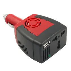 Fuente de alimentación para encendedor de cigarrillos, adaptador inversor de corriente para coche con puerto de cargador USB, 150W, 12V de CC a 220V de CA, 1 ud., envío directo