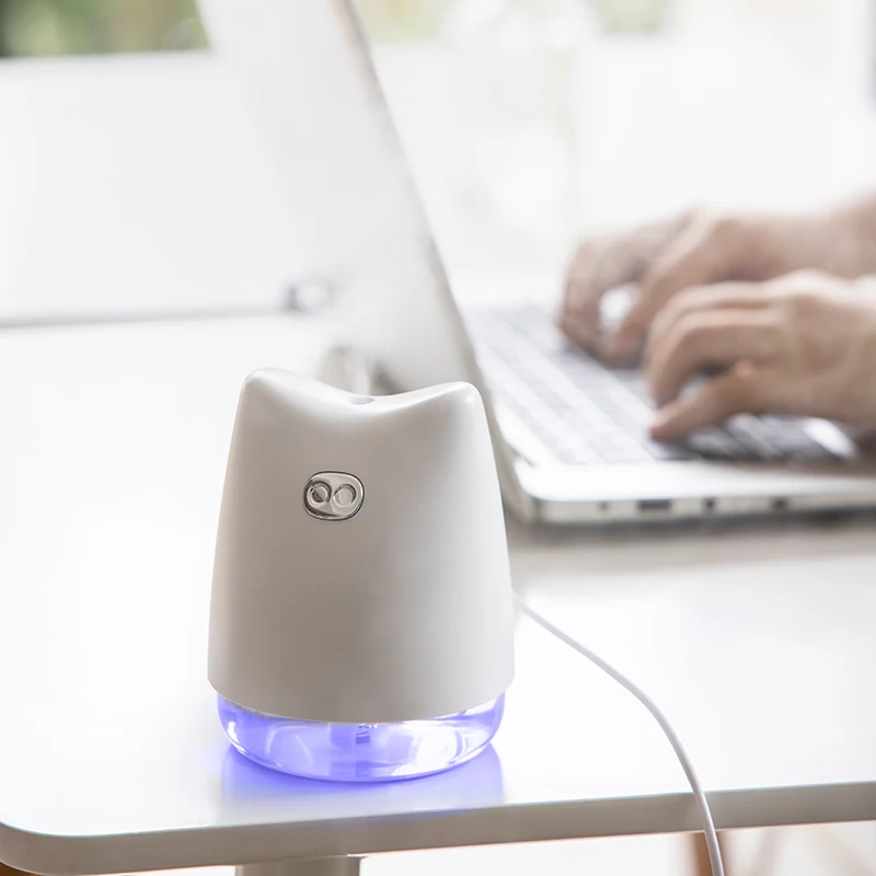 270ML USB Desk Air Diffuser Fogger Aromatherapy Essential Oil Diffuser Car Aroma Diffuser LED Night Light Humidifier mist maker
