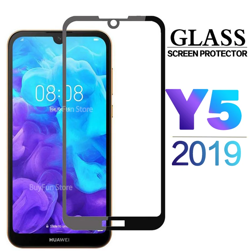 

Full Cover Tempered Glass For Huawei Y5 2019 AMN-LX9, AMN-LX1 AMN-LX2 AMN-LX3 Screen Protector For Huawei Y 5 2019 Glass Film