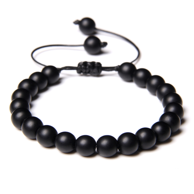 Stone beads Braided Bracelet Black Smoky crystal quartz Black Picasso Jaspers Map stones Rope Adjustable Woven Bracelet