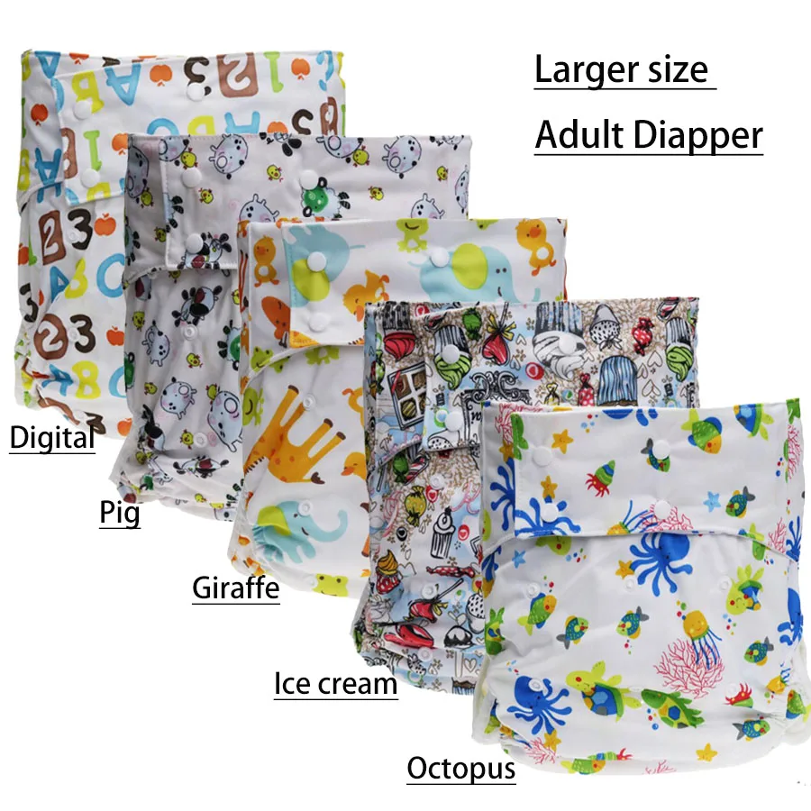 1PC Reusable Adult Diaper for Old People and Disabled Super Large size  Adjustable Pocket Diaper - AliExpress