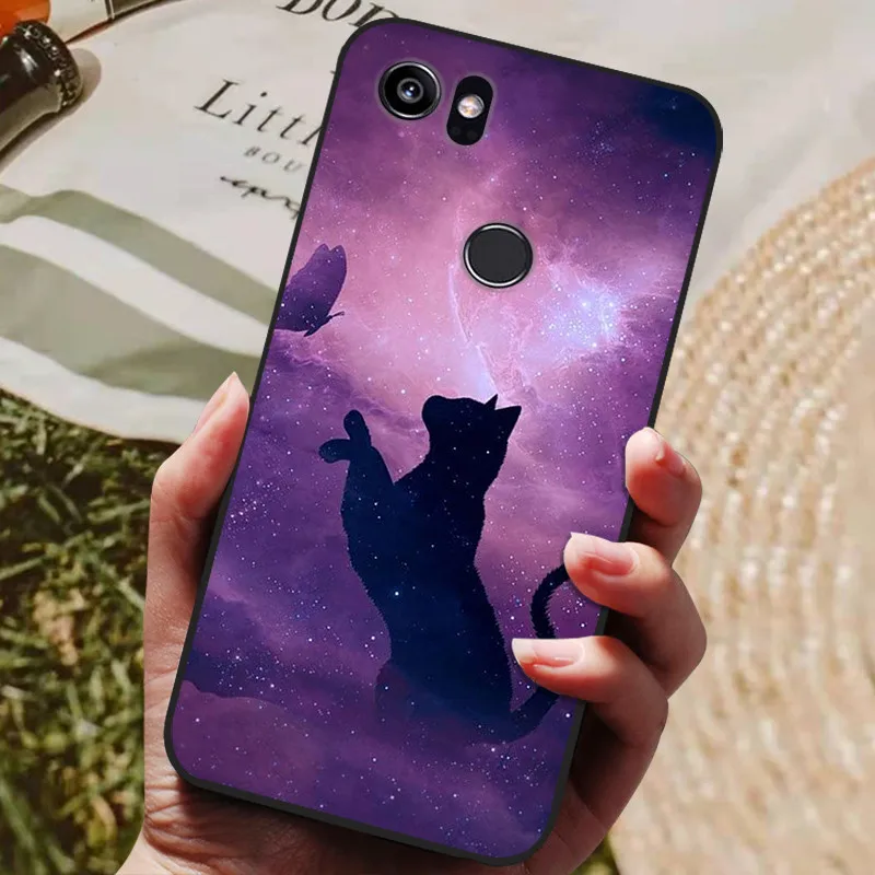 mobile phone pouch For Google Pixel 2 XL Case Soft Silicone TPU Cool Wolf Painted Phone Back Cover For Google Pixel2 Pixel 2 XL 2XL Case Coque waterproof phone holder Cases & Covers