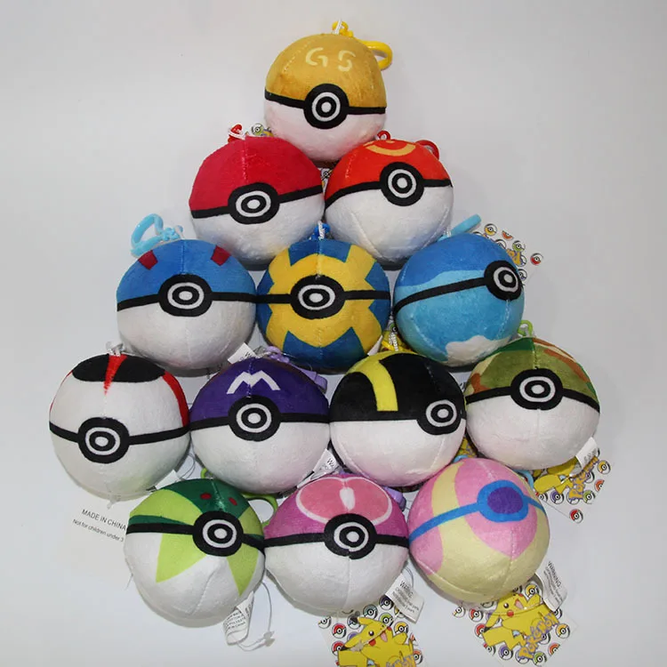 13 шт. Takara Tomy Pokemon животные мяч Милый Пикачу балл плюшевый брелок Плюшевая Кукла