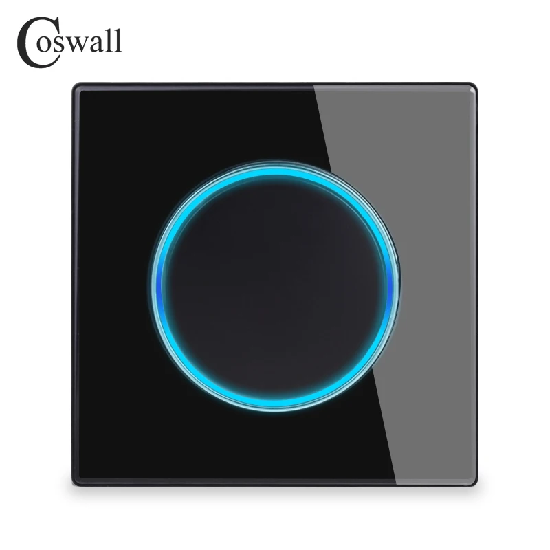 COSWALL 1/2/3/4 Gang 1/2 Way On / Off настенный выключатель света с большой диафрагмой