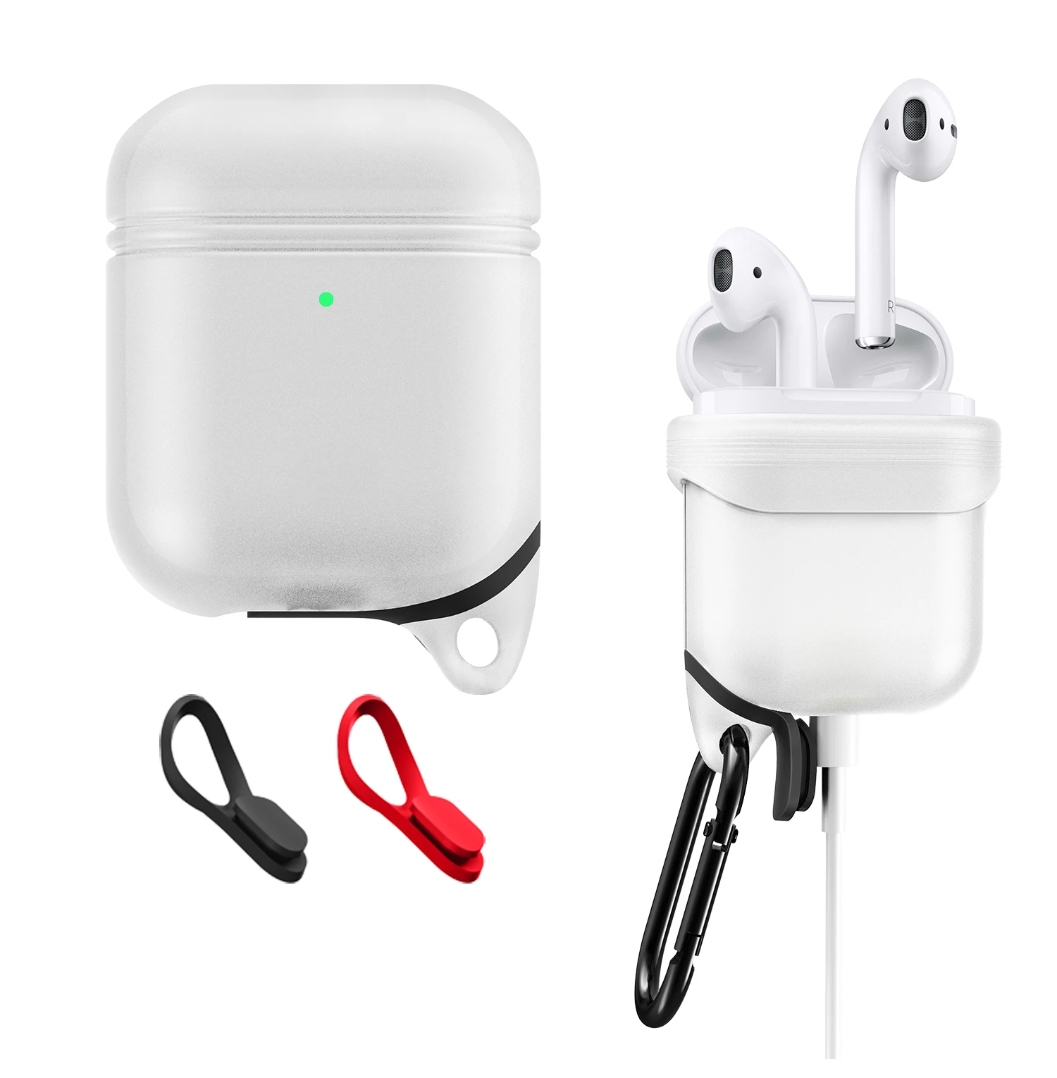 Белый Мягкий силиконовый чехол для наушников для Apple Airpods водонепроницаемый защитный чехол для наушников чехол s сумка для хранения чехол для наушников s - Цвет: Белый