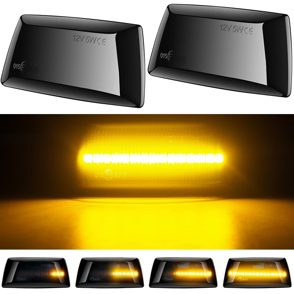 

2pcs Amber Dynamic Fender Turn Signal Light Sequence Flowing LED Marker Light 12V For Chevrolet Cruze 2009-2014 Auto Accessories