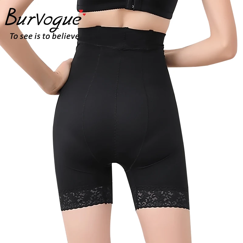 Burvogue/женская одежда для шейпинга с высокой талией, дышащие трусы-подтяжки, Корректирующее белье для похудения, Корректирующее белье для живота, большие размеры