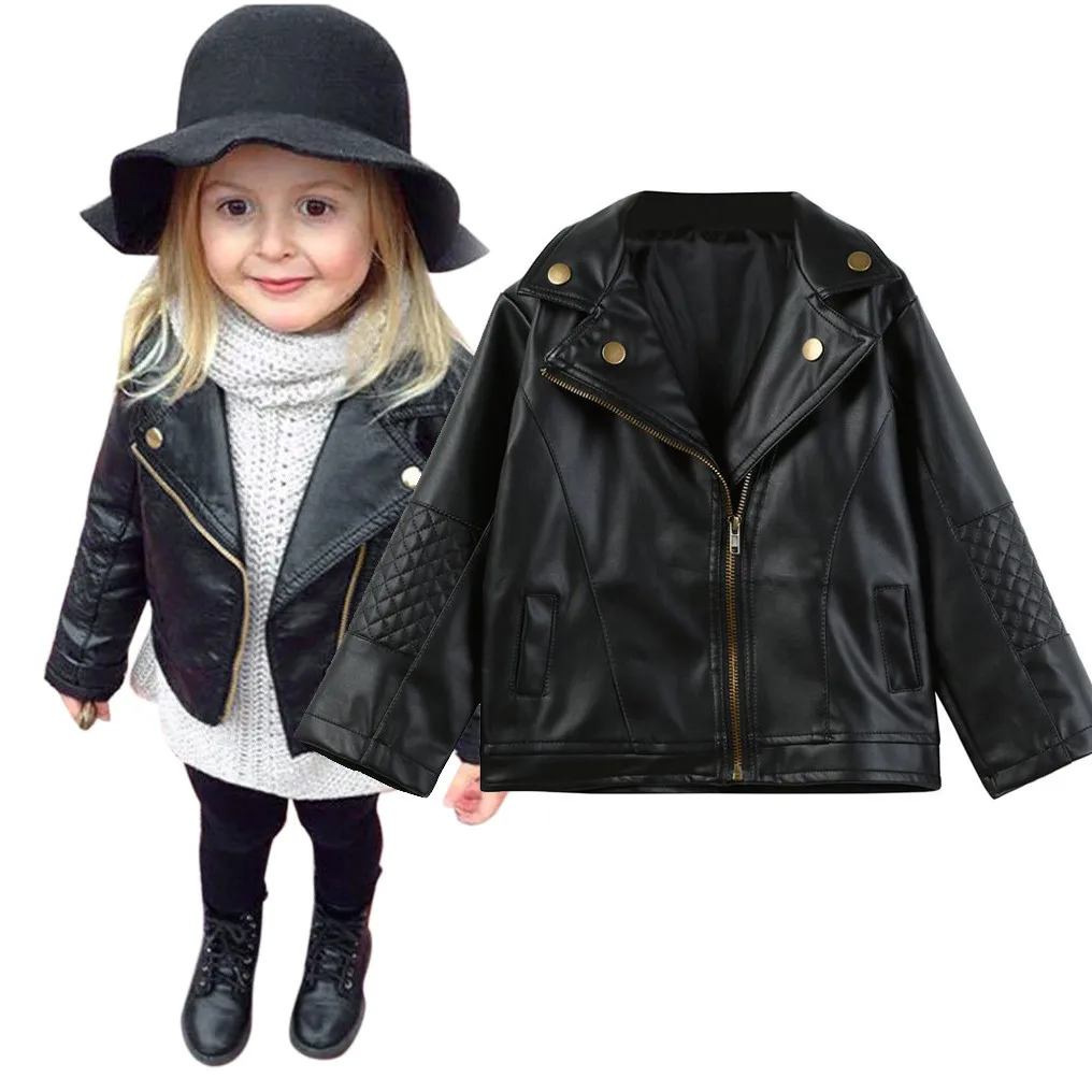 CHAMSGEND/Детское пальто; сезон осень-зима; детская верхняя одежда для мальчиков и девочек; кожаная куртка; короткая одежда; пальто; Infantis jaqueta de couro casaco