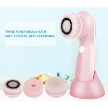 Электрическая Очищающая щетка для лица, щетка для мытья лица, очиститель для лица, щетка для чистки пор