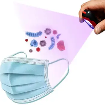 

Mini Keychain Portable UV Germicidal Lamp UVC Led Sterilizer UV Light Mini Sanitizer Mini Travel Wand Germicidal For Phone Mask