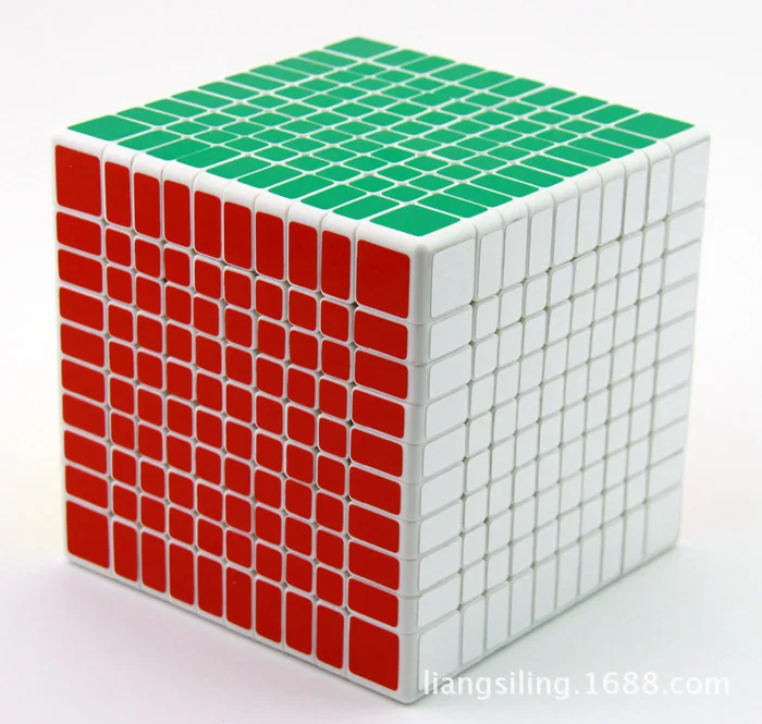 [Kathrine Ten Order Magic Cube Белый] 10X10X10 белый фон квадратный 10 Order Magic Cube