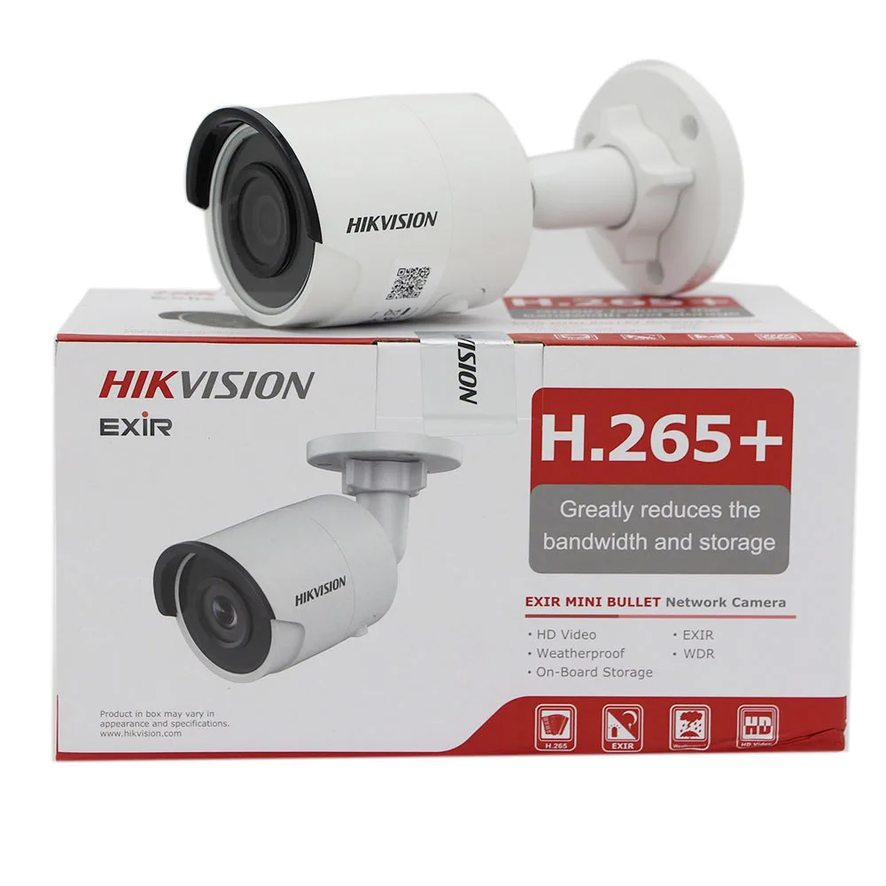 

6MP DS-2CD2063G0-I hikvision ip camera surveillance CCVT mini ip bullet POE network IP IR metal WDR camera support +H265
