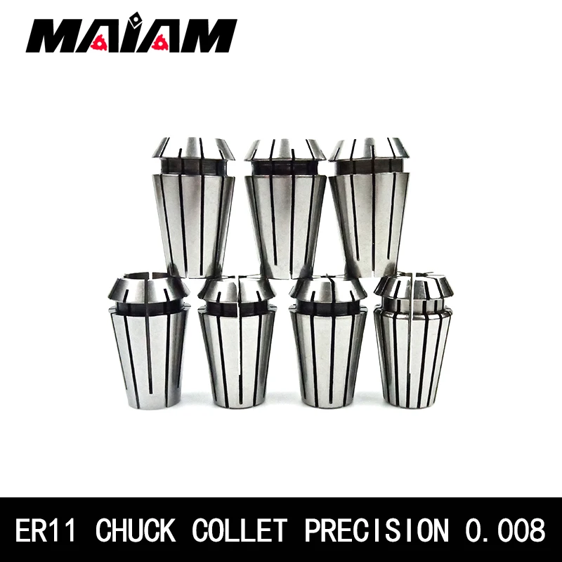 0.008 ER11 8mm Collet chuck ER Spring Collets CNC Engraving Machine Milling Tools 0.5mm 0.8mm 1.2mm 1.6mm 4mm 6mm 1mm 2mm 2.5mm spring collet collet chuck spring collet chuck engraving collet chuck