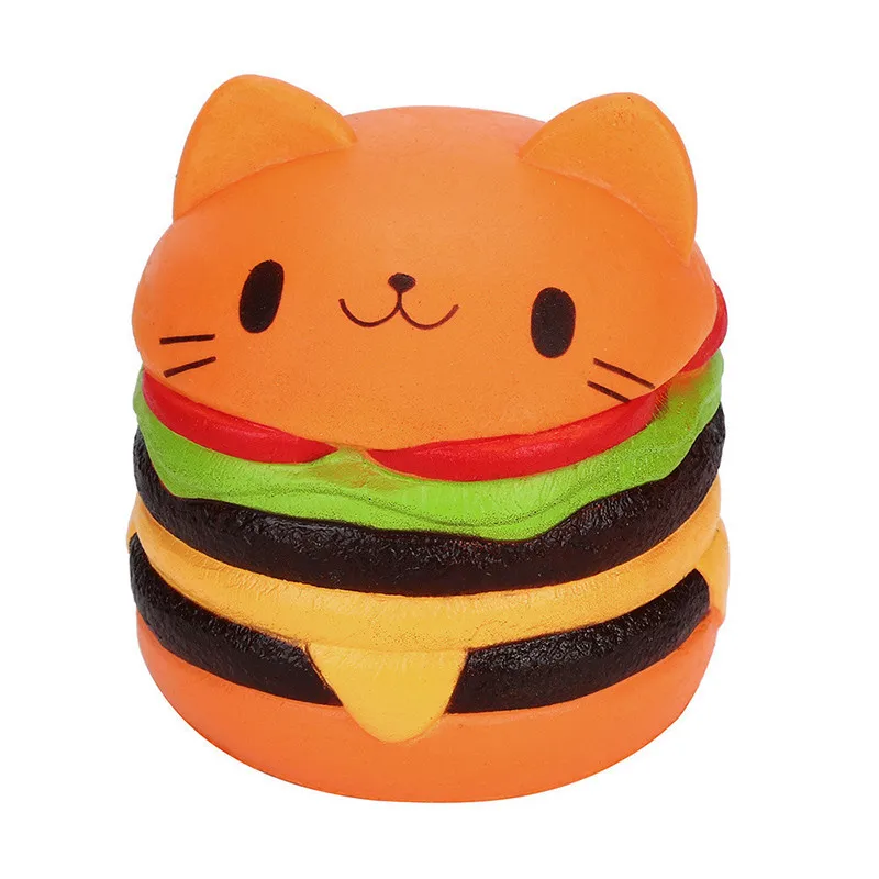 yellow hamberger Jumbo овца Альпака мягкое милое Галактическое медленно поднимающееся животное мягкое оптом изысканный детский подарок - Цвет: yellow hamberger