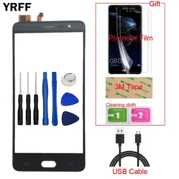 

Mobile Front Touch Screen For Cubot Cheetah 2 Touch Screen Glass Digitizer Panel Lens Sensor Capacitive + Protector Film Tape