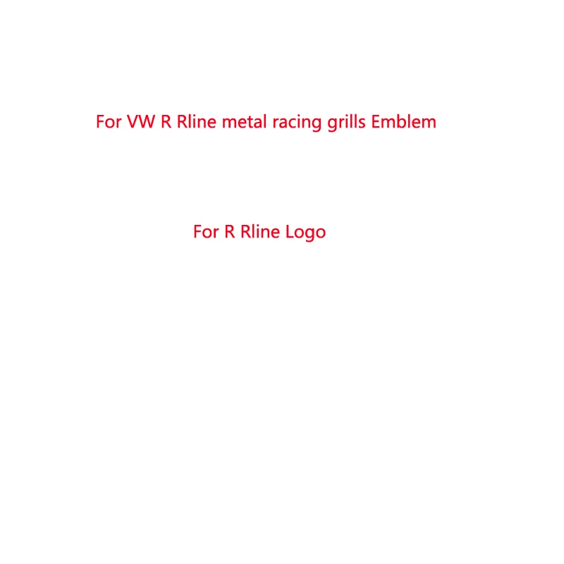 Автомобильные гонки наклейка с эмблемой для VWR Rline металлическая