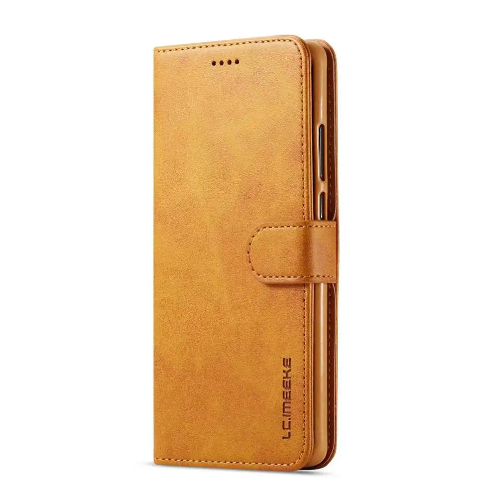 Leather Flip Case For Xiaomi Redmi Note 8 Case Holder Stand Wallet Flip funda redmi Note 8 Pro Back Cover Case - Цвет: Yellow