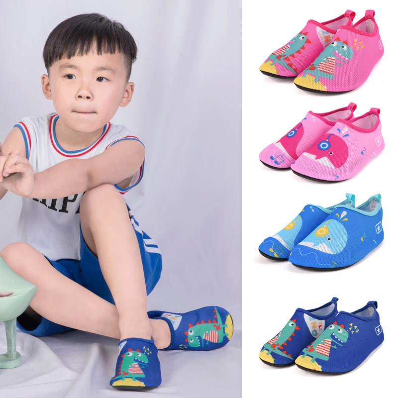 Zapatos de de verano para niños, zapatillas de agua para bebés, suaves, para interiores, calcetines de natación snorkel en playa, zapatillas de dibujos animados para niños|Zapatillas| - AliExpress