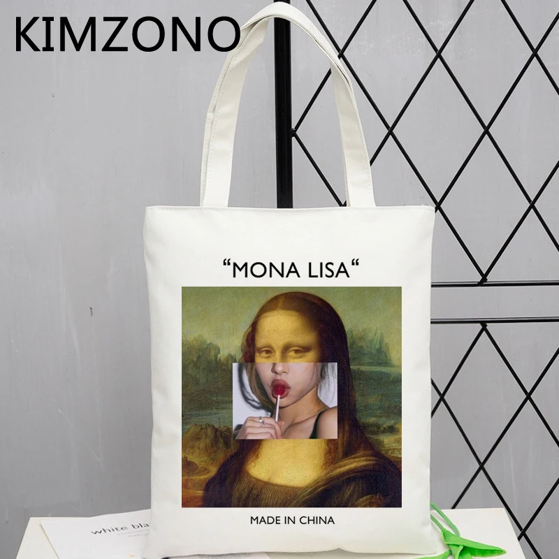 Mona Shopping Bag Bag Bolsas De Shopper Cotton Tote Handbag Bolsa Compra Fabric Reciclaje Sacolas - Tote Bags - AliExpress
