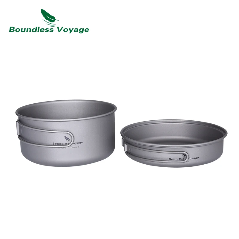 Boundless Voyage-Ensemble de casseroles et poêles en titane, tasse  portable, cuisinière ultralégère, ustensiles de cuisine pliants, camping et  randonnée en plein air - AliExpress