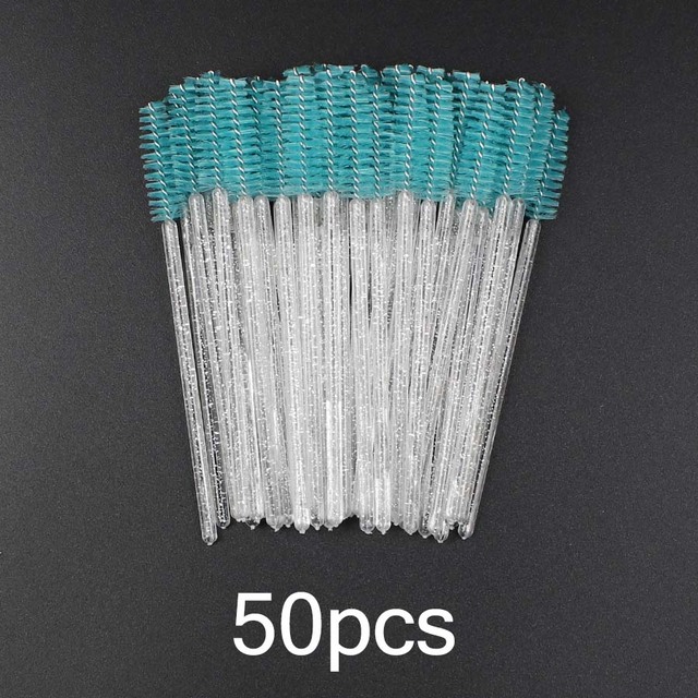 Crystal Eyelashes Brush Comb 25/50Pcs Eye Lashes Extension Mascara Wands Makeup Professional Makeup Beauty Tool