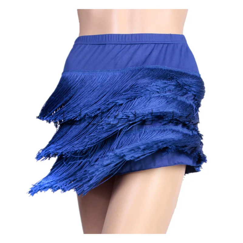 Adult Latin Dance Skirt Women's Fringed Latin Skirt Lady Cha Cha Rumba Samba Fringe Sexy Dance Practice Clothing dance skirt