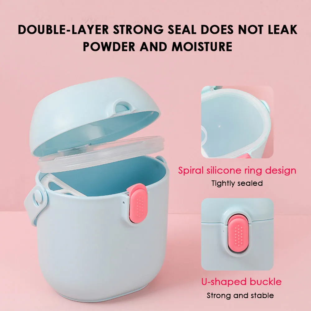 HAPPY MONKEY Portable Baby Food Storage Box EssentialInfant Milk Powder High capacity Box Toddle Snacks Container