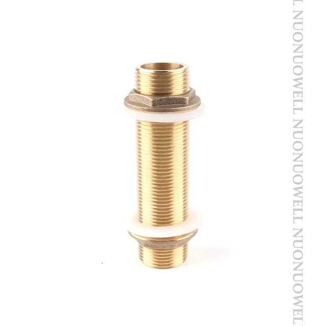 1Db Réz Víztartály Csatlakozó 3/4 "1" Hím Sárgaréz Cső Egyetlen Laza Kulccsal Forgó Szerelvények Anya Jointer Haltartály Adapter - Image 6