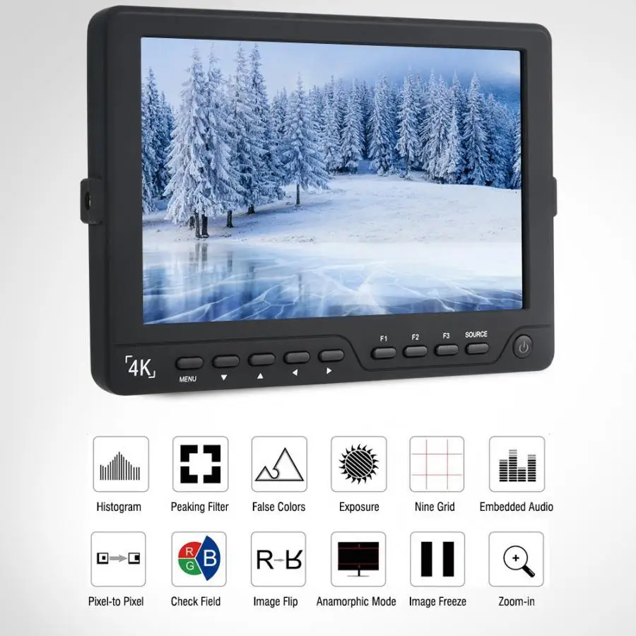 

New Bestview S7 7"HDMI 1920X1200 4K Full HD Monitor for Sony GH4 A7R Mark-II US Plug HD Monitor