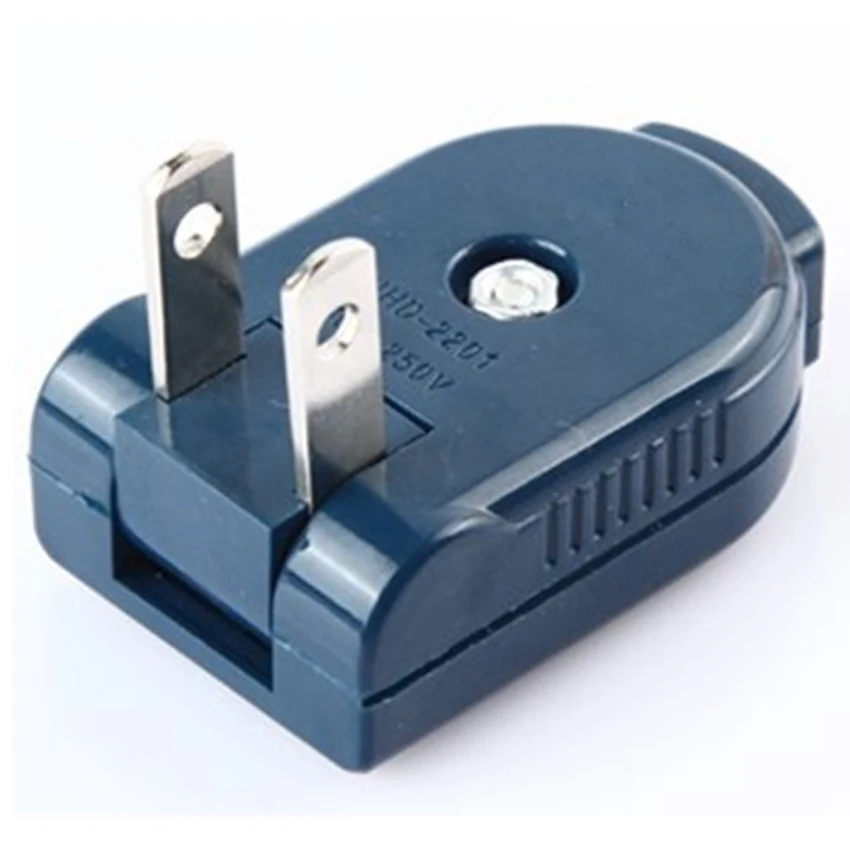 USA Japan Canada Taiwan Mexico male female wiring power plug 90 degree rotation 2 Pin 10A 250V power extension cord plug
