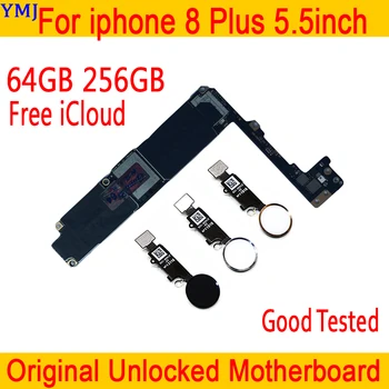 

Original unlocked for iphone 8 Plus Motherboard with Clean iCloud,64GB/256GB for iphone 8 Plus Mainboard with/without Touch ID