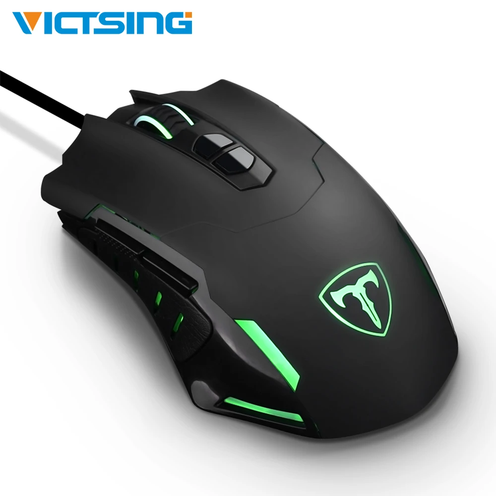 Проводная игровая мышь VicTsing с 5 уровнями DPI регулируемая лучшая для пк