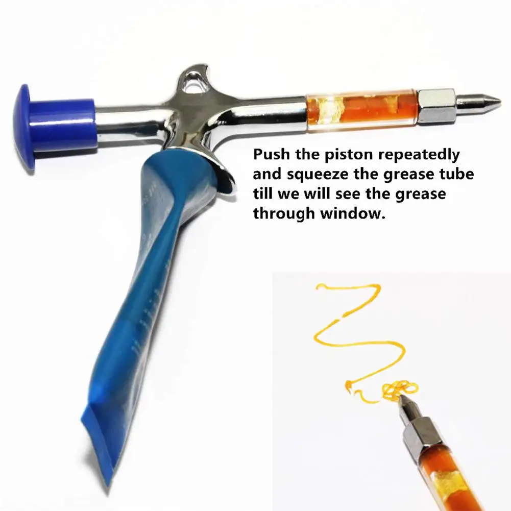 Mountain Bike Grease Gun Bowl Bearing Central Shaft Five-way Hub Oiling Tool Butter Oiler High Pressure Lubricator Oil Gu | Спорт и