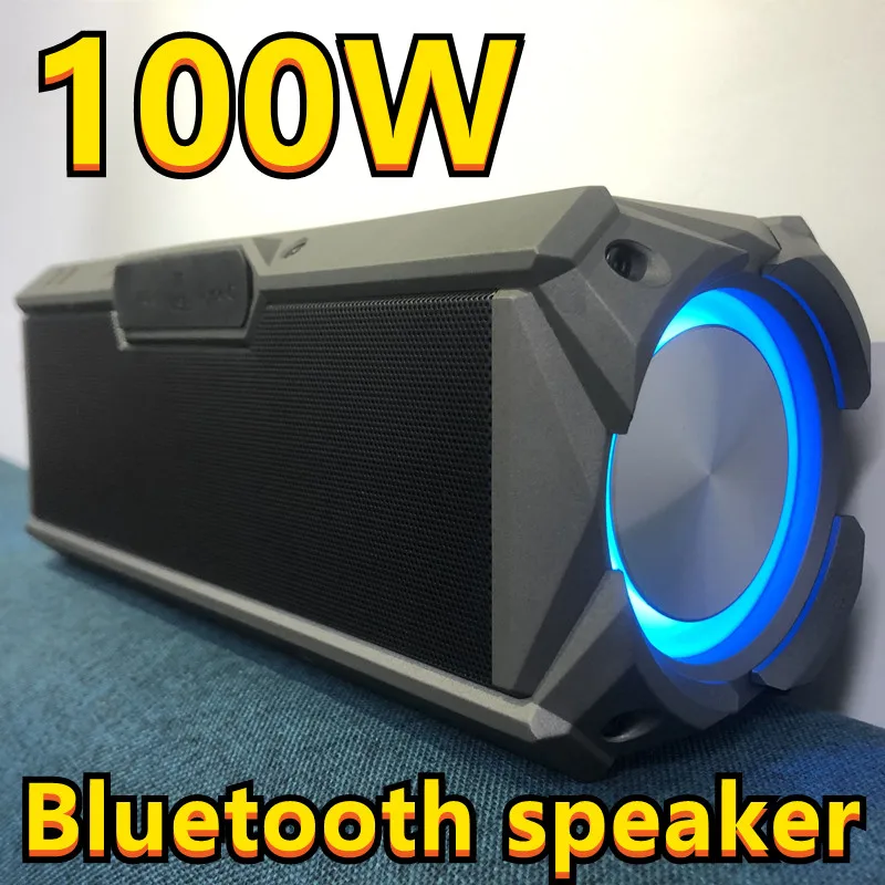 Caixa De Som 100W High Power Speaker Home Theater TWS 3D Stereo Subwoofer  Sound Box Outdoor Wireless Portable Bluetooth Speaker _ - AliExpress Mobile