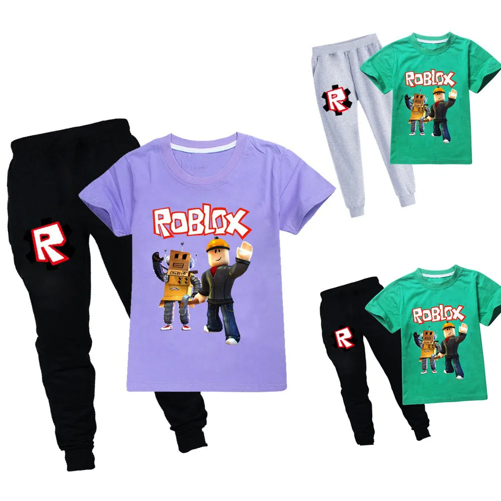 4 14 Ages Big Boy Short Sleeve T Shirt Long Pant 2pc Sport Sets Summer Children S Clothing Kids New Summer Boys Clothes Suits Buy At The Price Of 17 56 In Aliexpress Com Imall Com - details about roblox boys girls kids cotton short sleevet shirt pants summer clothing set
