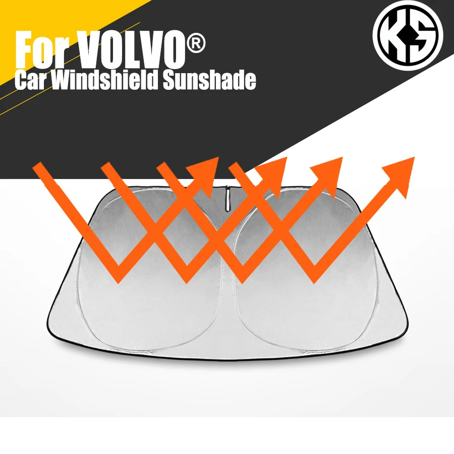 Car Heated Windshield Sunshade For Volvo Xc40 Xc60 S60 S90 Window