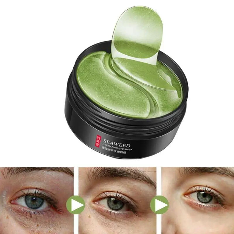 

60 seaweed patches for eyes hydration hydration hydration hydration hydration remove dark dircles wrinkles care for eye skin