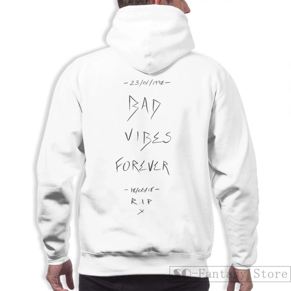 Мужские толстовки, свитшоты для женщин funny Bad Vibes Forever-XXXTentacion Повседневная Толстовка с капюшоном