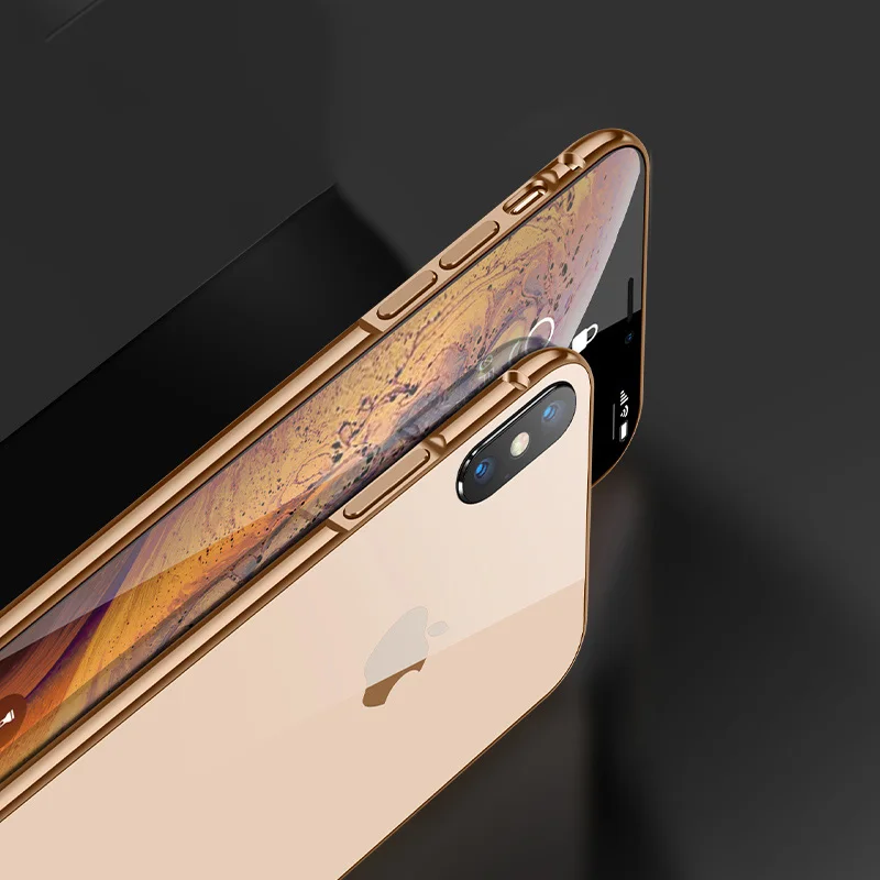 Алюминиевый металлический бампер для iPhone 7 8 Plus XS чехол защитная рамка чехол для iPhone X XR XS Max 7 8 Plus рамка чехол бампер