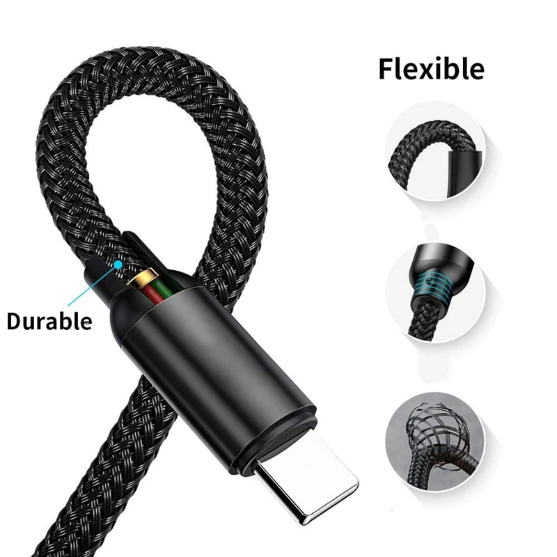 USB кабель с нейлоновой оплеткой C зарядный для Microsoft Surface Pro 6/5/4/3 поверхность