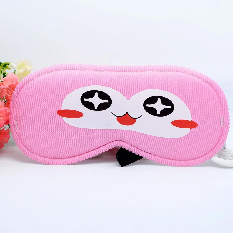 

Korean-style Fabric Cool Eye Patch Cartoon Couples Creative Funny Sleep Shading Sleep Aids Made Eye Protection Wholesale