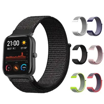 

For Amazfit GTS 20MM Nylon Loop Strap Sports Loop Nylon Watchband Watch Strap Wristband Replacement Strap