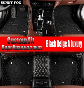 

SUNNY FOX car floor mats made for Kia Carens Rondo heavy duty foot case perfect car-styling carpet rugs anti slip liners (2013-)