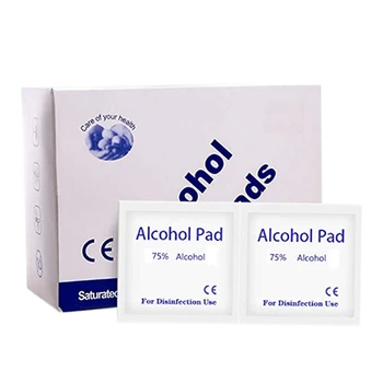 

400Pc Disposable Alcohol Disinfection Cotton Sheet Cleaning Care Wipes Alcohol Wipes 3 x 6cm